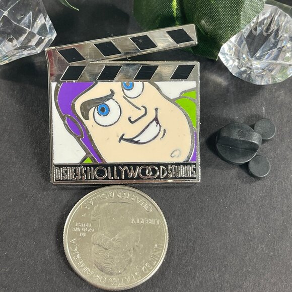 Disney Buzz Trading Pin Toy Story Badge Light Year Clapboard Lapel Pin Jewelry - Picture 2 of 6